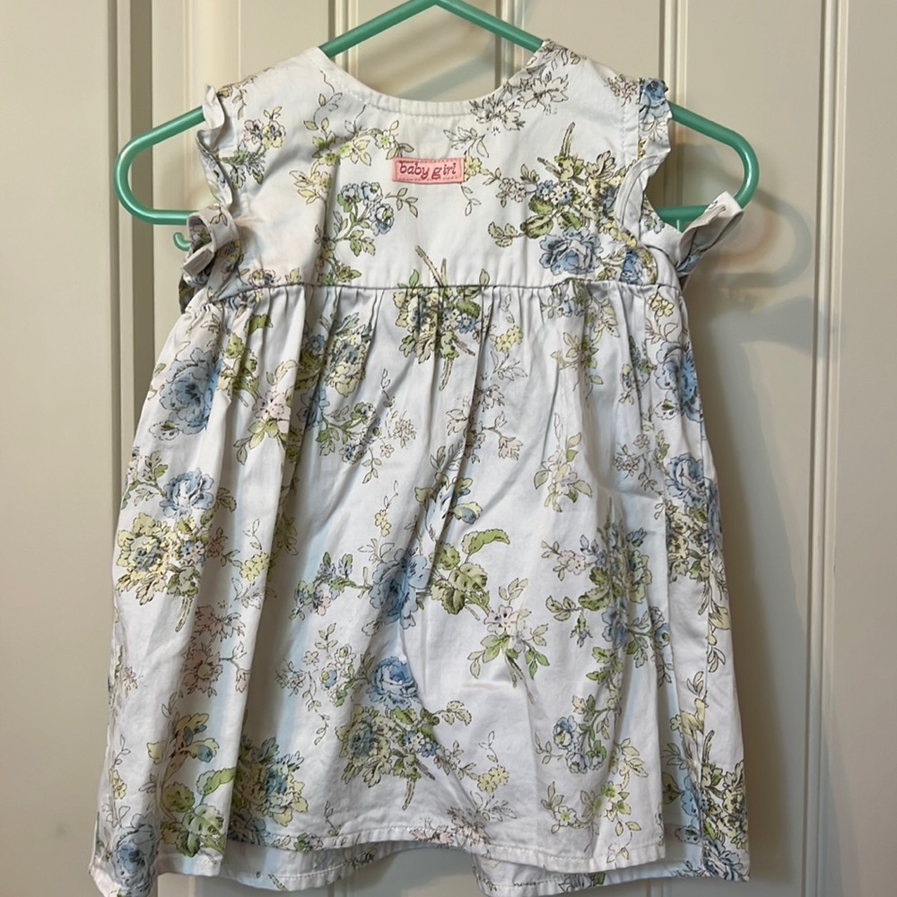 Cream flowered dress